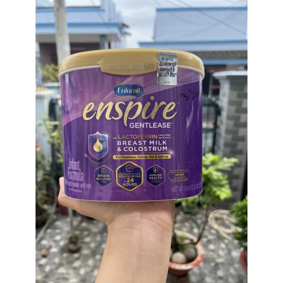 SỮA BỘT ENFAMIL OPTIMUM GENTLEASE INFANT FORMULA 553G (MỸ) – GIẢM NÔN TRỚ, ĐẦY HƠI, QUẤY KHÓC CHO BÉ 0-12 THÁNG