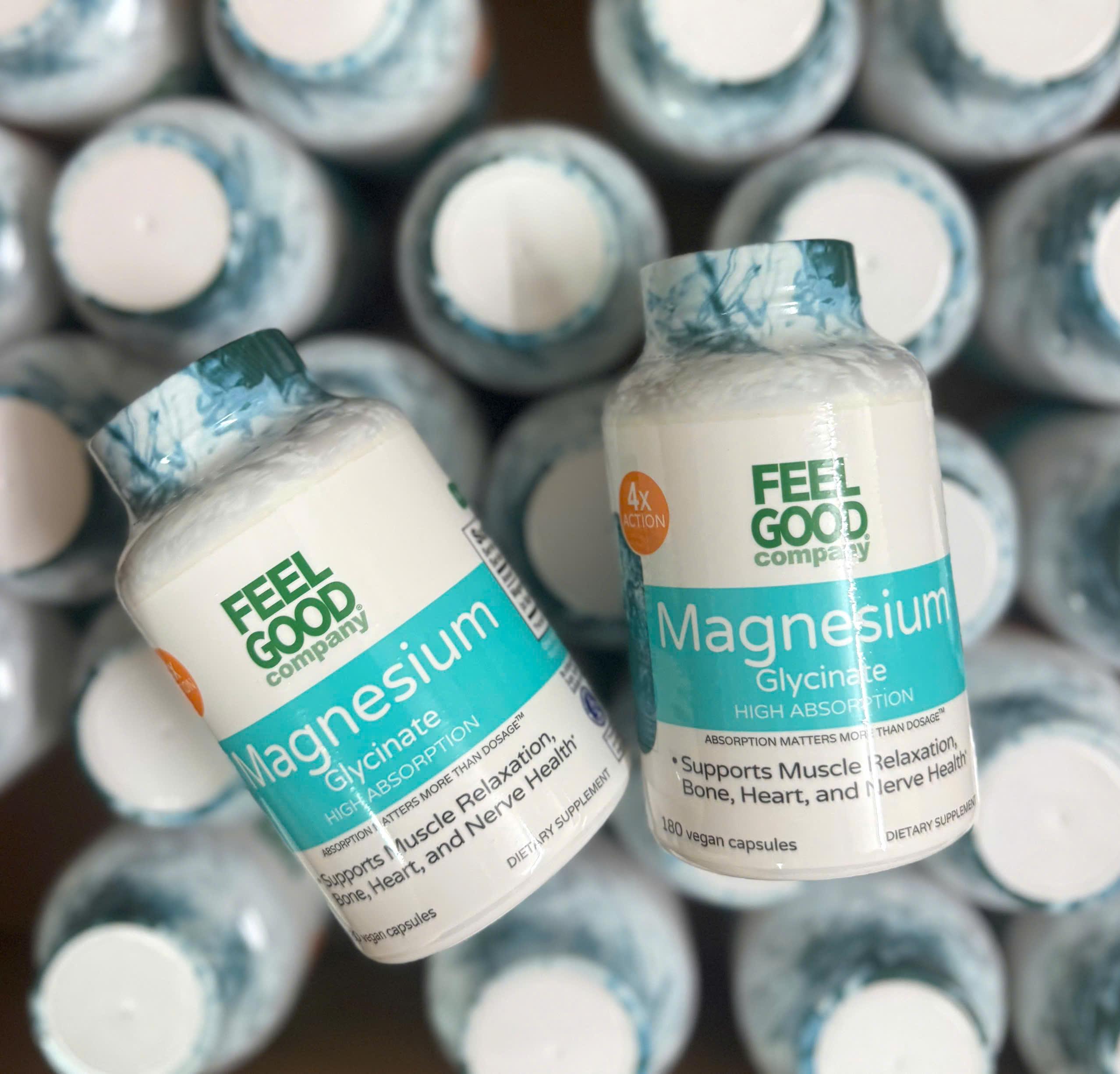 Mẫu mới Viên Uống Feel Good Company Magnesium Glycinate 180 Viên Hàng Mỹ Chính Hãng