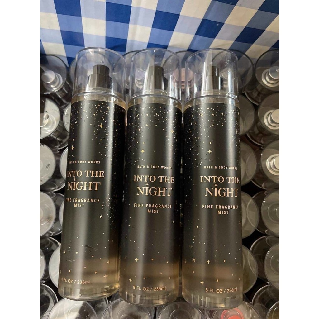 Chính hãng Mỹ Xịt thơm toàn thân Bodymist Bath & Body Works mùi Into The Night Hương Nước Hoa Cao Cấp Mỹ 236ml
