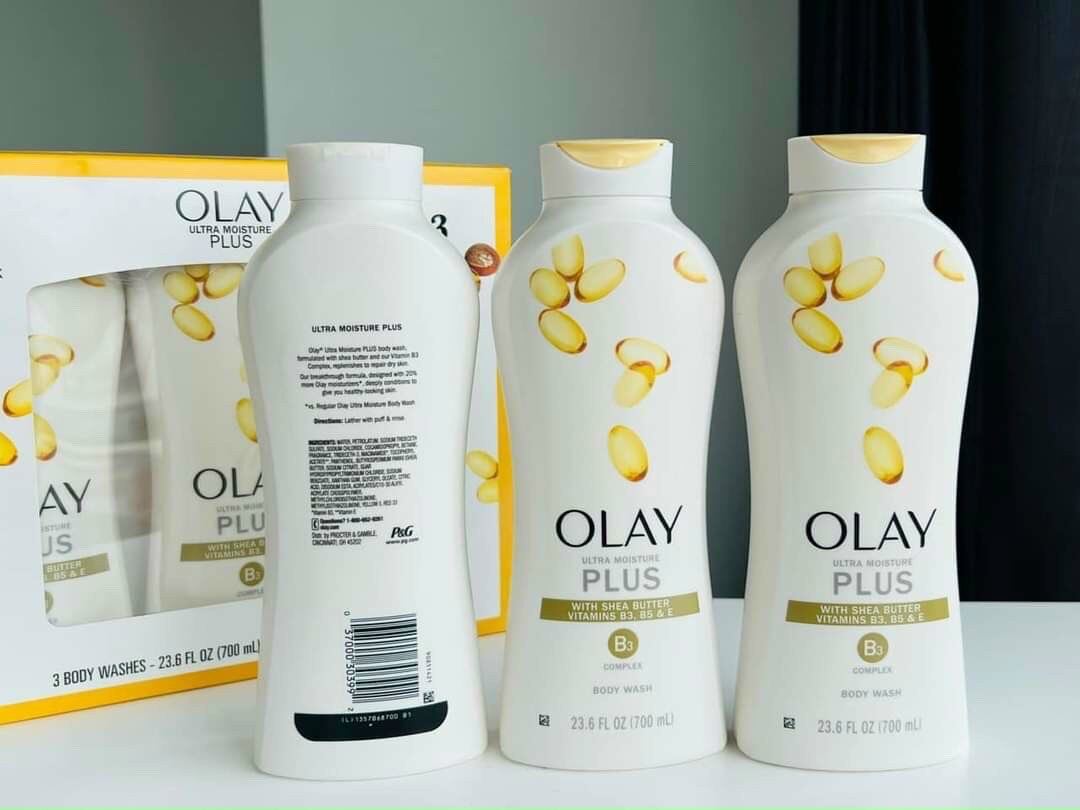 Sữa tắm Olay Advanced Moisture 700ml (Set  3 chai) MỸ