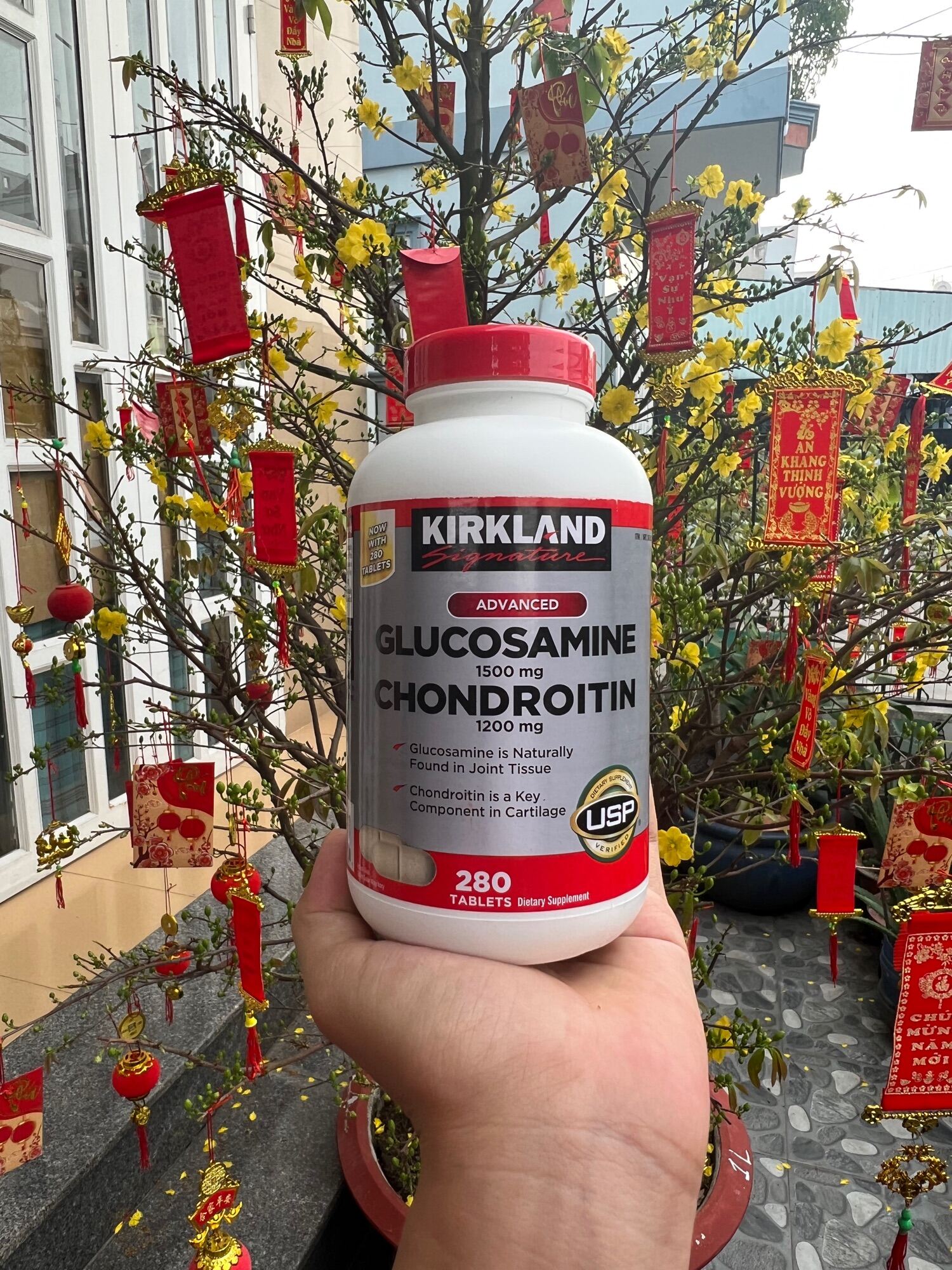[HCM]Viên Kirkland Glu.co.sa.mine + Chondroitin (280 viên)– Mỹ date 2025