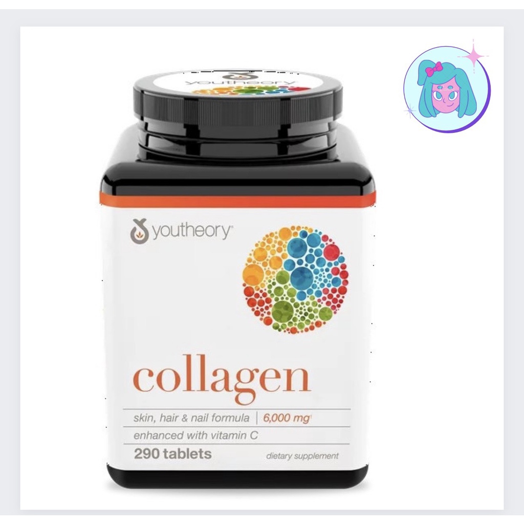 Viên Collagen Chống Lão Hóa Da Youtheory Type 1 2&3 290viên của Mỹ (Cam kết hàng chuẩn)