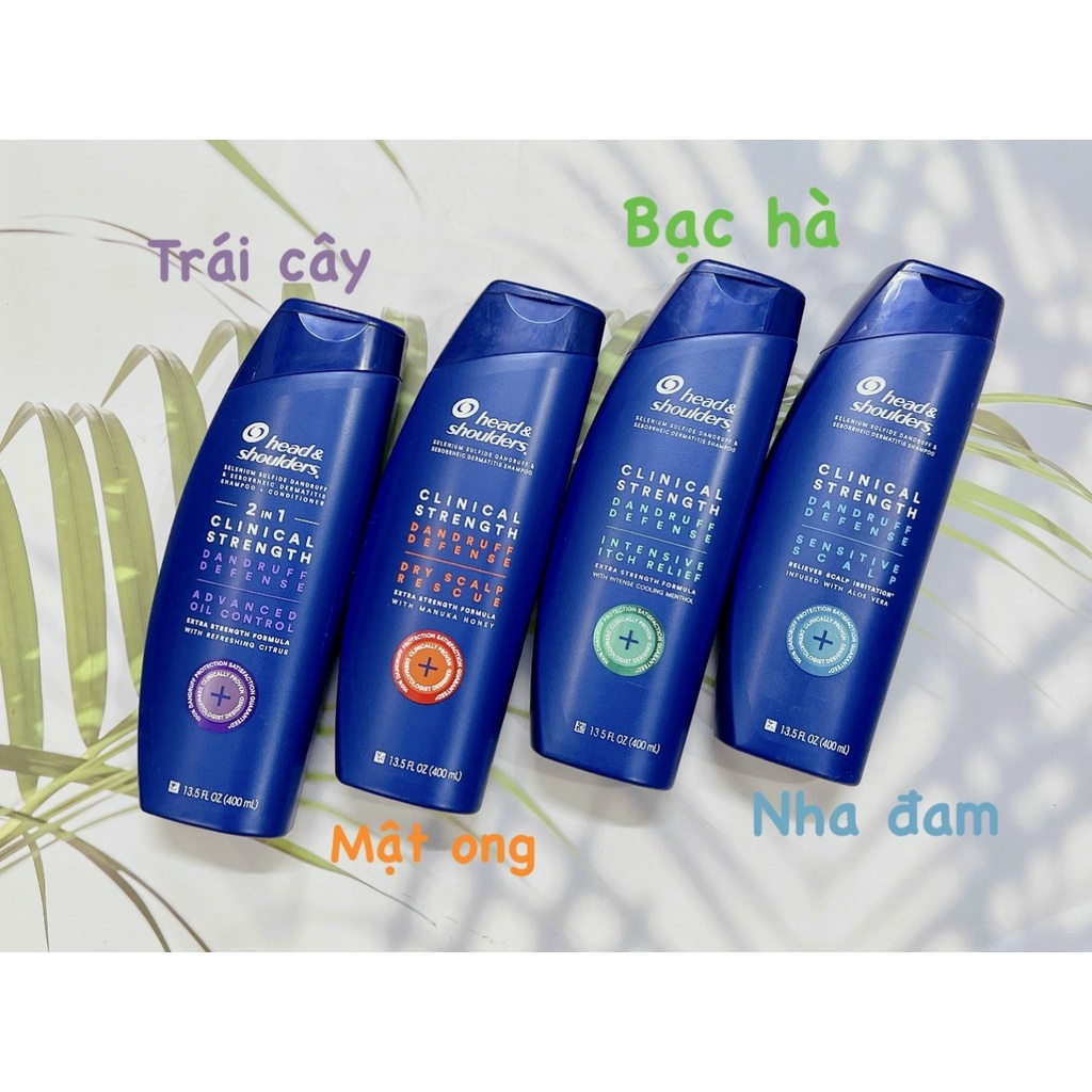 Dầu Gội Trị Gàu Đặc Trị Head & Shoulders Clinical Strength Dandruff Defense (400ml)