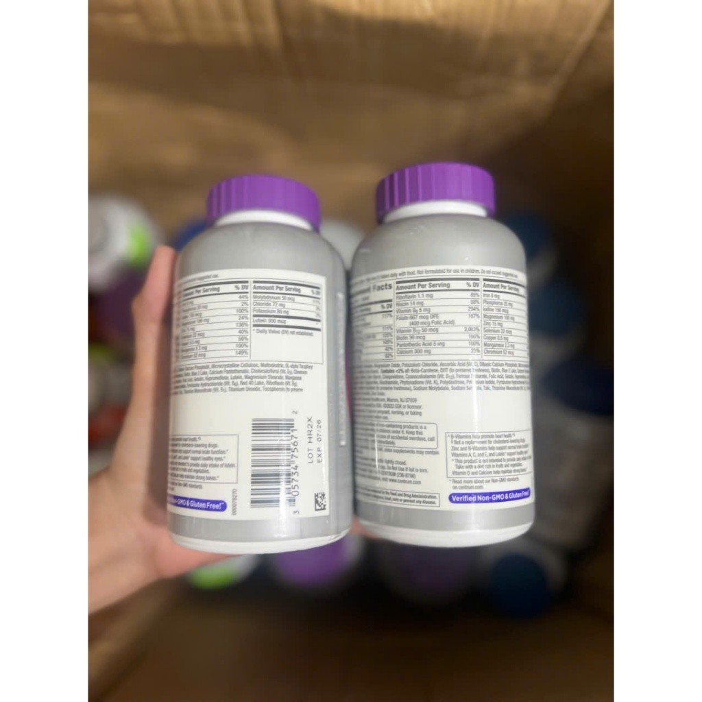 VIÊN UỐNG BỔ SUNG VITAMIN TỔNG HỢP CHO PHỤ NỮ TRÊN 50 TUỔI CENTRUM SILVER WOMEN 50+ HỘP 200 VIÊN CỦA MỸ