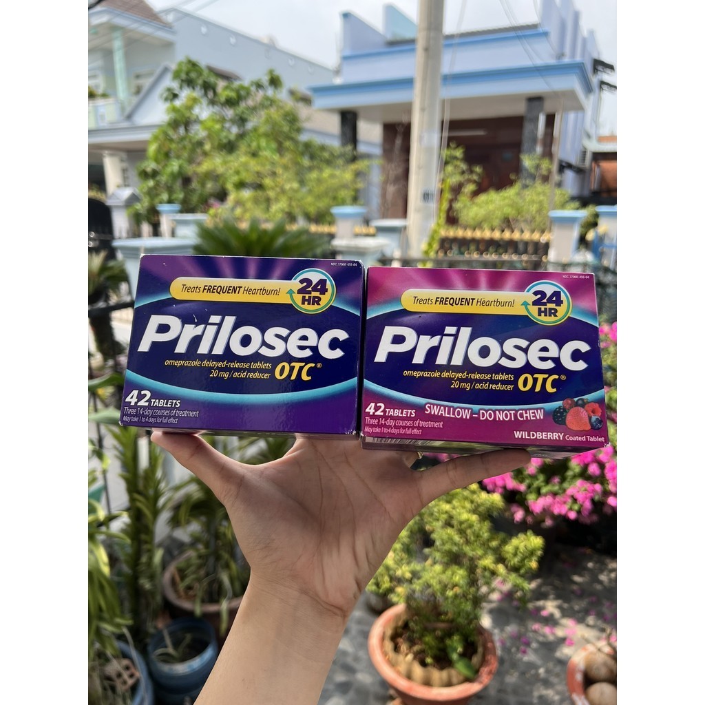 Viên Uống Hỗ Trợ Giảm Ợ Nóng Prilosec OTC 24HR – Hộp 42 Viên