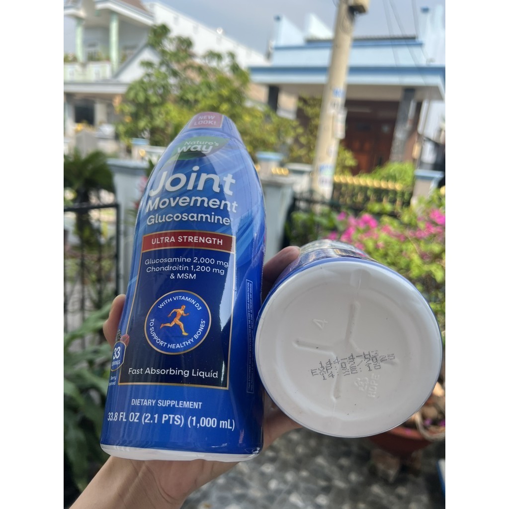 Mẫu mới - dạng nước Nature's Way Joint Movement Glucosamine 1000ml của Mỹ