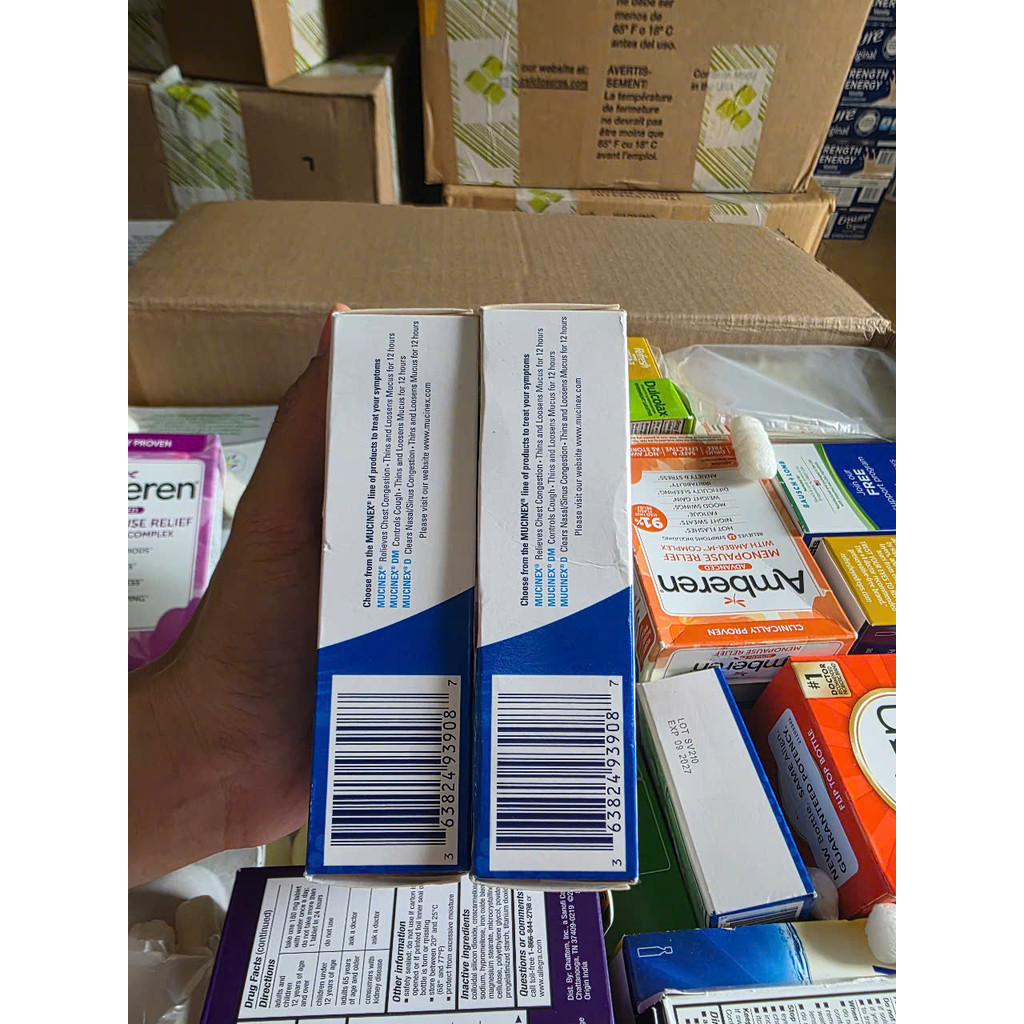 VIÊN UỐNG LONG ĐỜM, GIẢM TẮC NGHẼN NGỰC MUCINEX EXTENDED-RELEASE 600MG HỘP 80 VIÊN