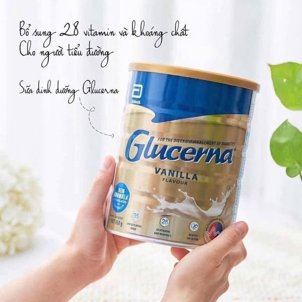 Sữa Bột Dành Cho Người Tiểu Đường Abbott Glucerna Hương Vanilla (Hộp 850g)