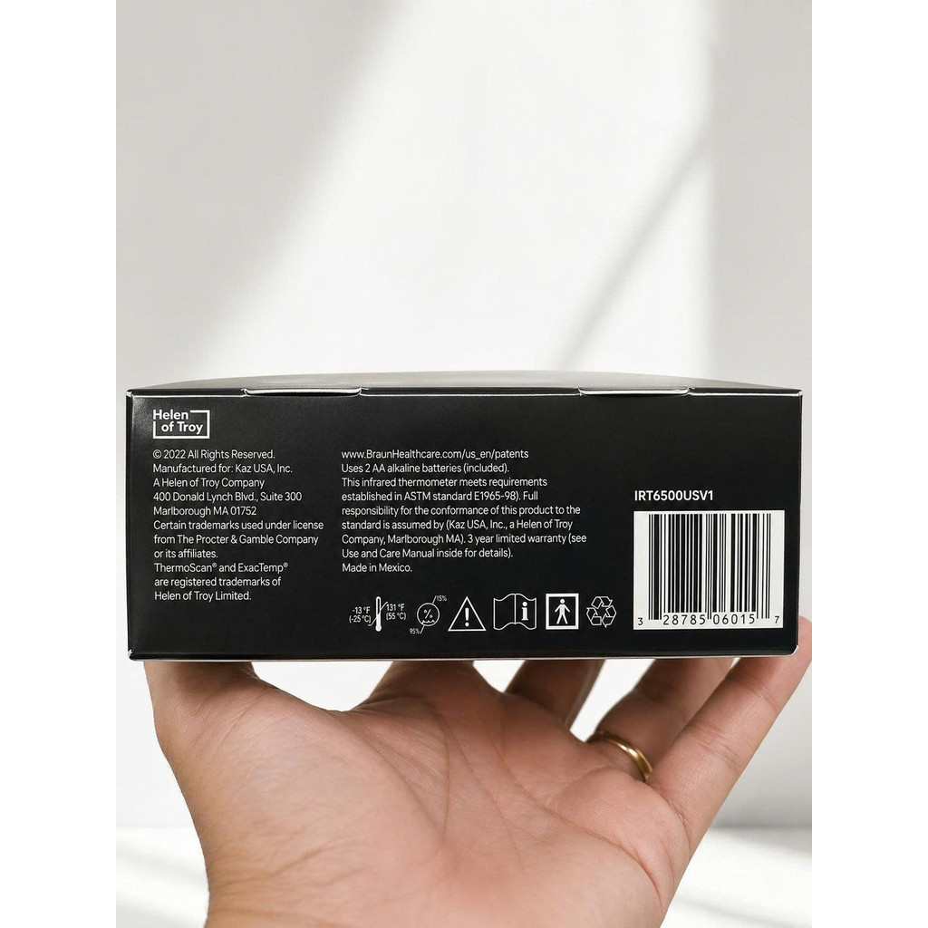 [CHÍNH HÃNG MỸ] Nhiệt Kế Tai Điện Tử Braun ThermoScan 5 (IRT6500) – Độ Chính Xác Tuyệt Đối Cho Cả Gia Đình