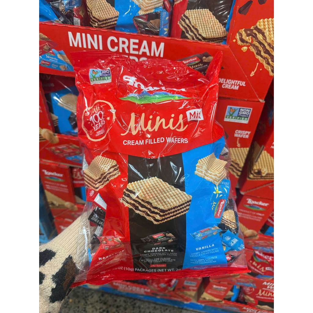 Loacker Minis Mix 800g – Bánh Wafer Mini 3 Vị – Giòn Thơm Ăn Là Ghiền