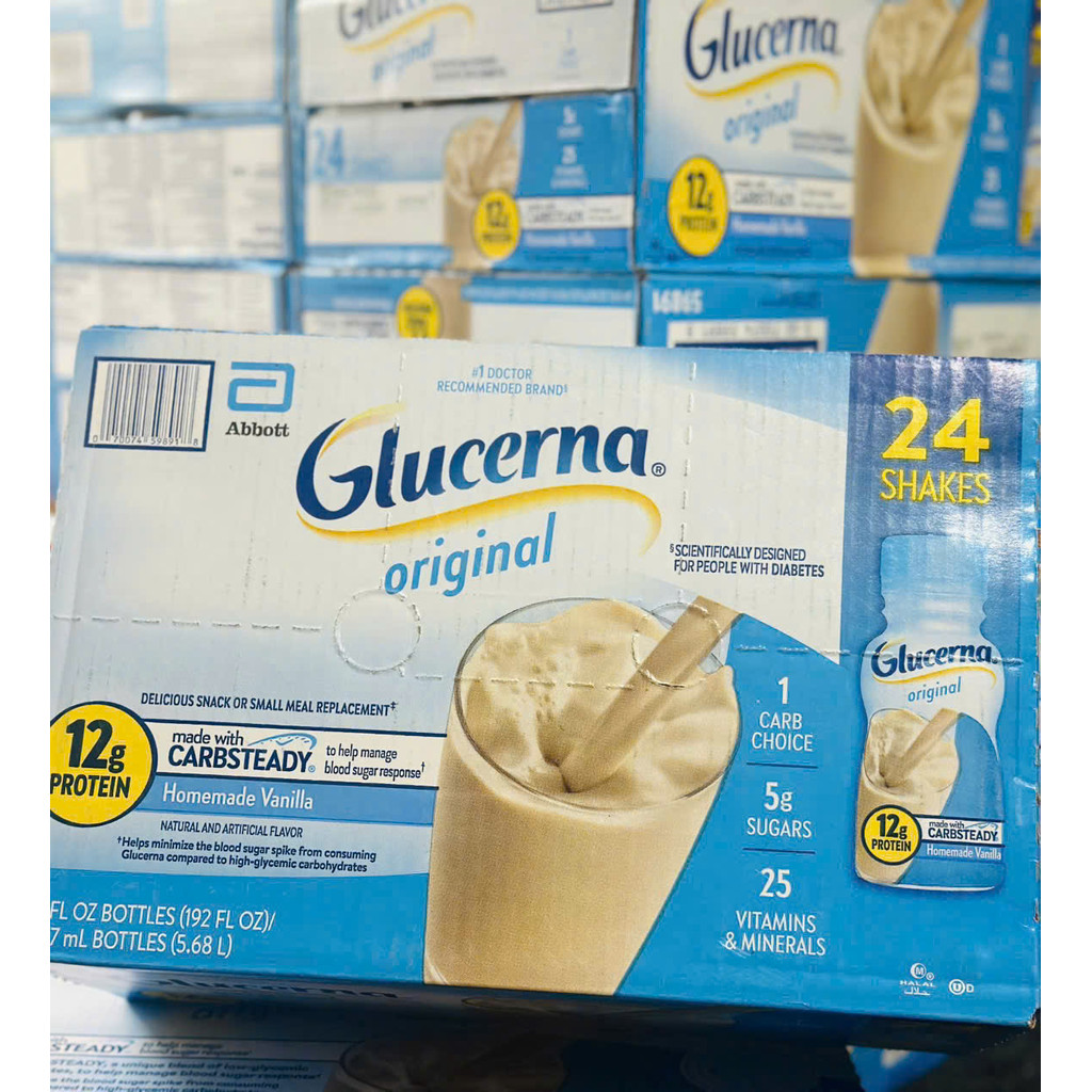 [CHÍNH HÃNG MỸ] Sữa Nước Glucerna Original – Giải Pháp Dinh Dưỡng Chuyên Biệt Cho Người Tiểu Đường (Thùng 24 Chai)