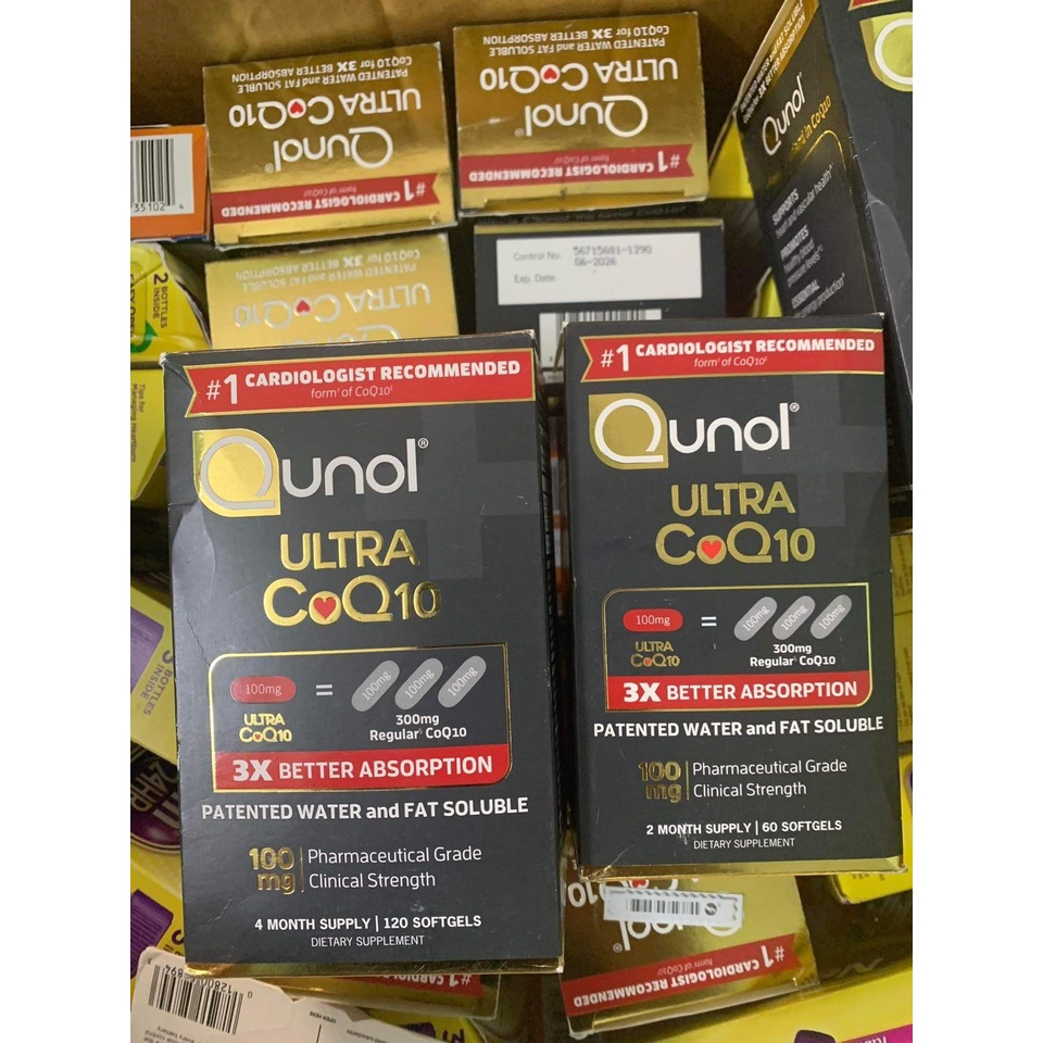 Viên Uống Hỗ Trợ Tim Mạch Qunol Ultra CoQ10 100mg – Hộp 120 Viên