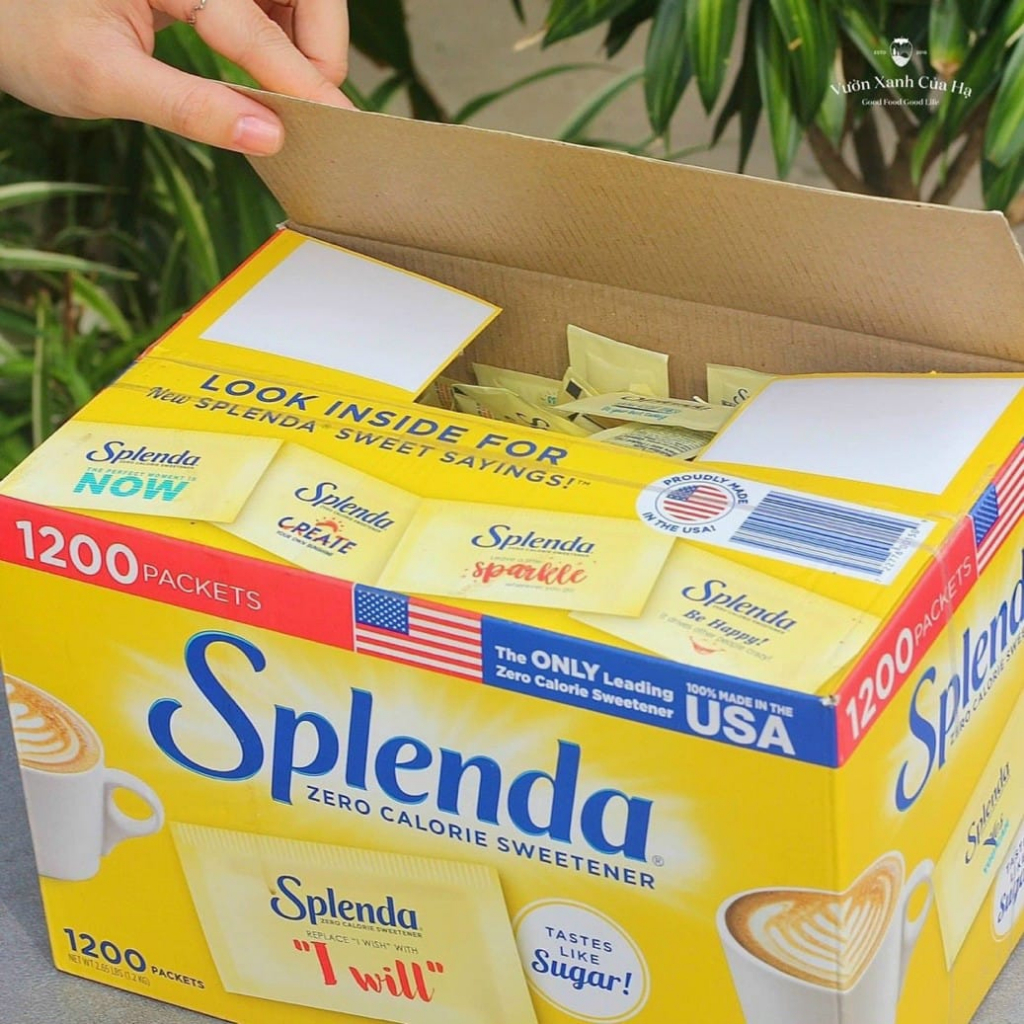 Tách lẻ 100 gói Đường ăn kiêng Splenda của Mỹ cho người ăn kiêng, tiểu đường