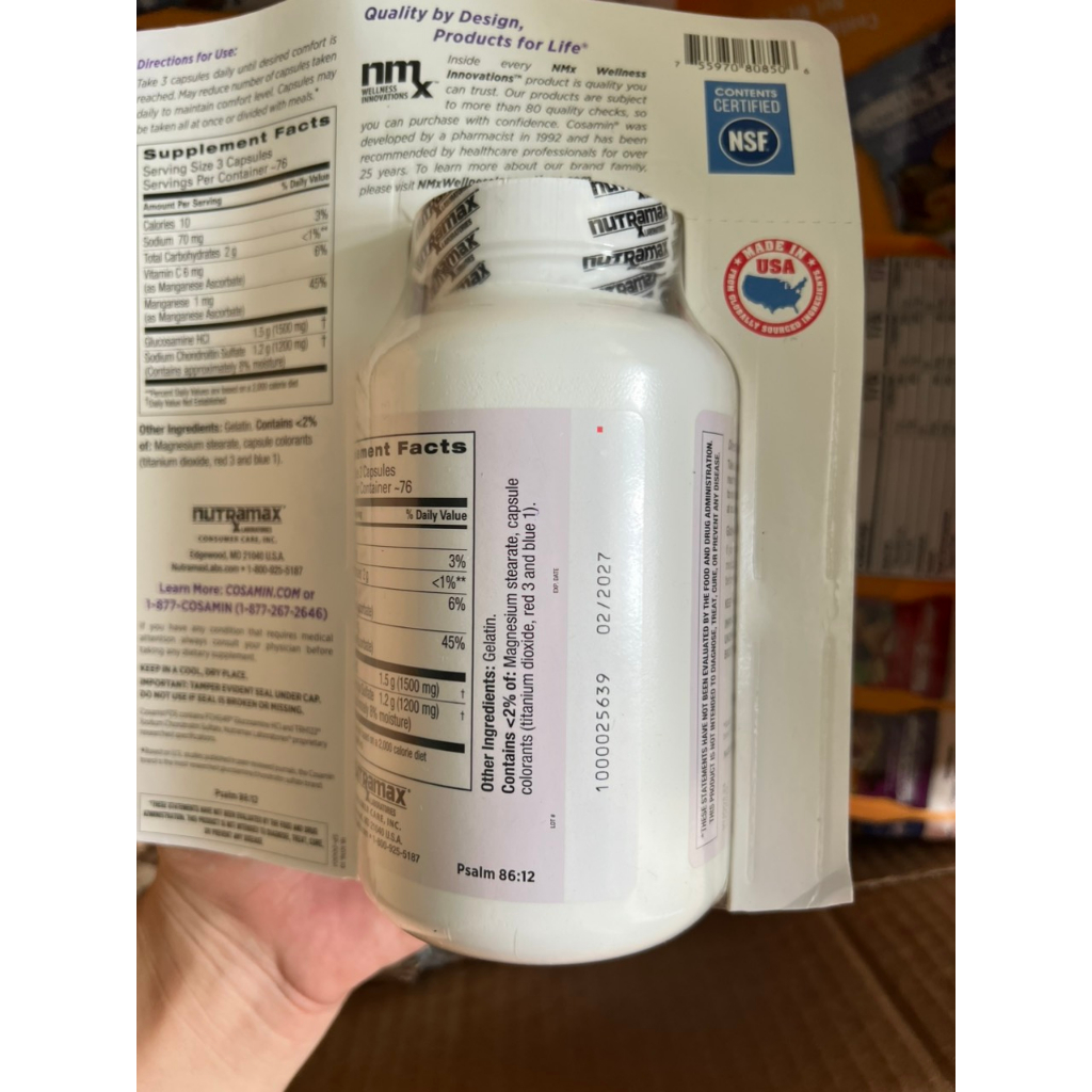 CÓ BILL MUA HÀNG COSTCO MỸ Viên tái tạo sụn khớp Cosamin DS 230 viên