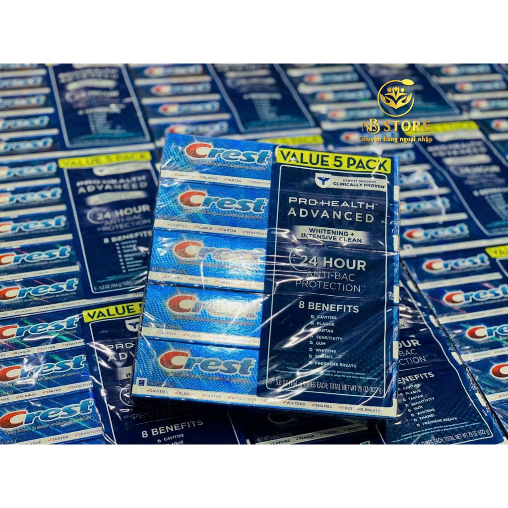 Kem đánh răng Crest Pro Health Advanced Whitening 164g