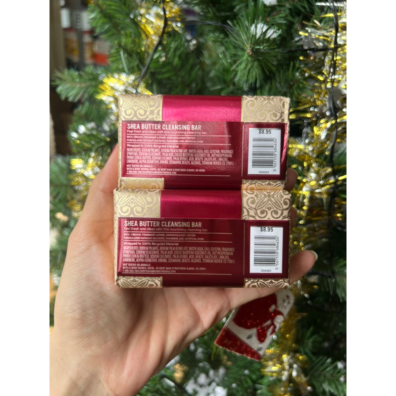 HÀNG MỸ Xà bông cục dưỡng ẩm da Bar soap Bath & Body Works Cleasing Bar 141g mẫu mới Lumnous