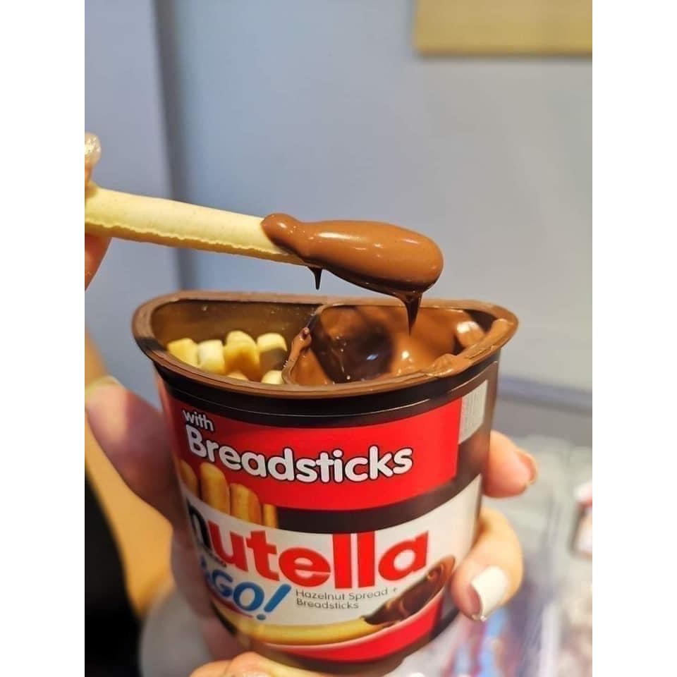 🍫 BÁNH QUE CHẤM SOCOLA HẠT DẺ NUTELLA & GO! HỘP THÙNG ĐẠI 16 CỐC CỦA MỸ