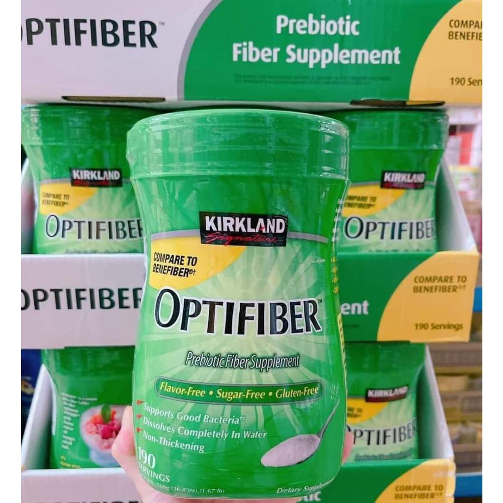 Bột hòa tan Kirkland Signature Optifiber bổ sung chất xơ của Mỹ 760g