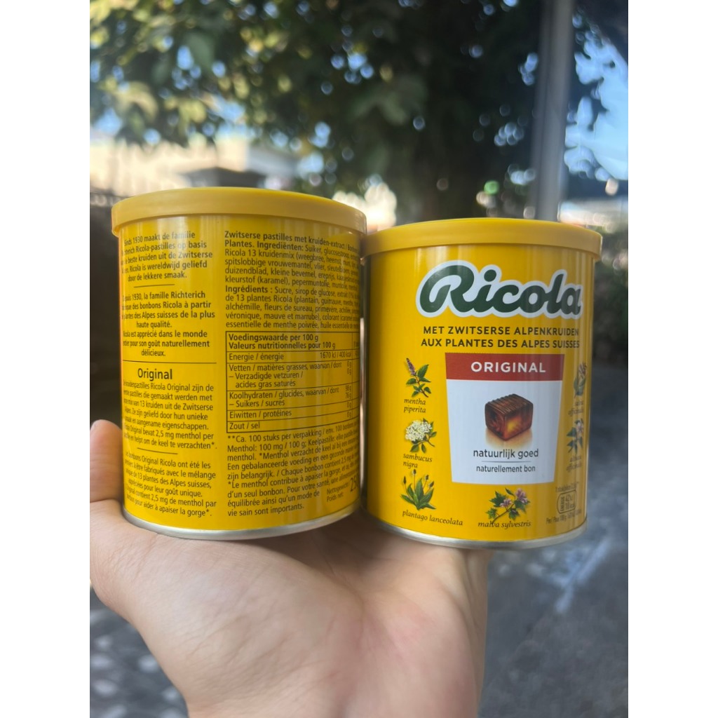 KẸO NGẬM  RICOLA ĐỨC  1 hộp 250g 180 viên date 2026