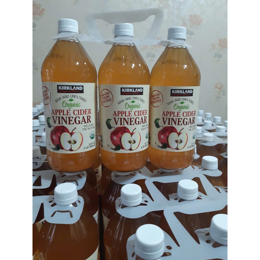1 chai Giấm táo hữu cơ nguyên chất Kirkland Signature Organic Apple Cider Vinegar