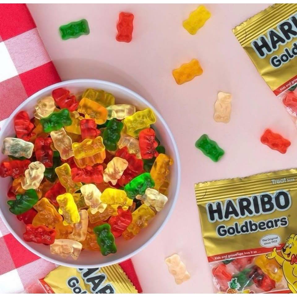 [CHÍNH HÃNG MỸ] Kẹo Dẻo Gấu Haribo Goldbears - Túi Multipack 125 Gói Nhỏ Tiện Lợi