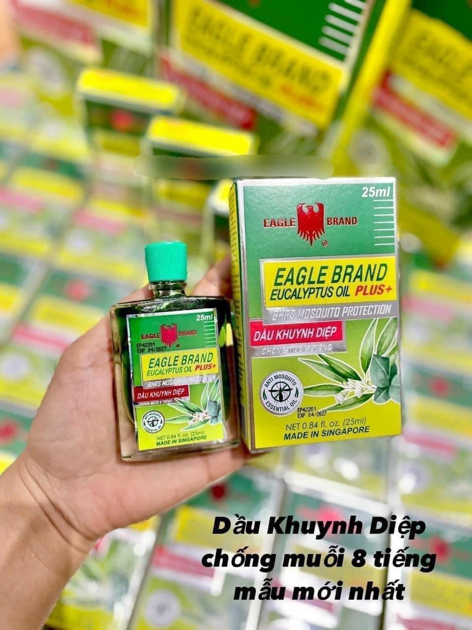 Dầu khuynh diệp chống muỗi Con Ó của Mỹ Eagle Brand Eucalyptus Oil Plus 25ml