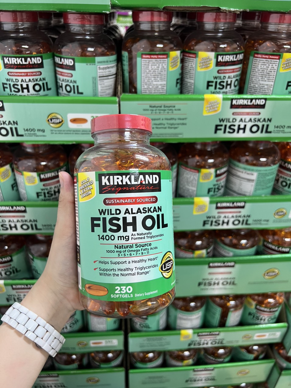 Fish oil 𝐀𝐥𝐚𝐬𝐤𝐚 𝐊𝐢𝐫𝐤𝐥𝐚𝐧𝐝 𝐒𝐢𝐠𝐧𝐚𝐭𝐮𝐫𝐞 𝟏𝟒𝟎𝟎 𝐦𝐠 𝟐𝟑𝟎 𝐯𝐢ê𝐧
