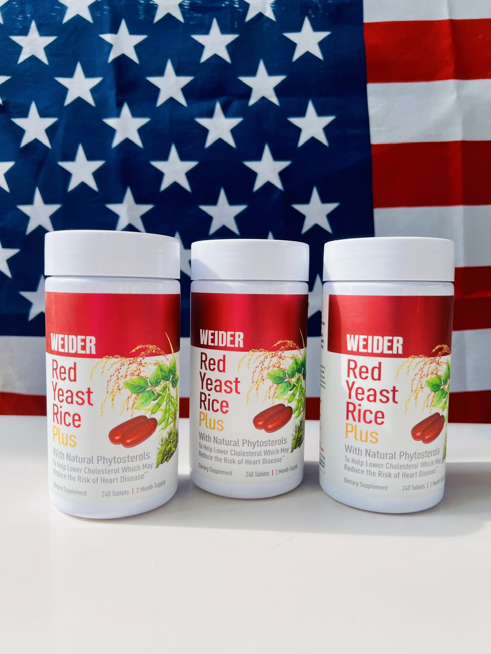 Viên uống giảm nguy cơ tim mạch Weider Red Yeast Rice Plus 1200 mg 240 viên