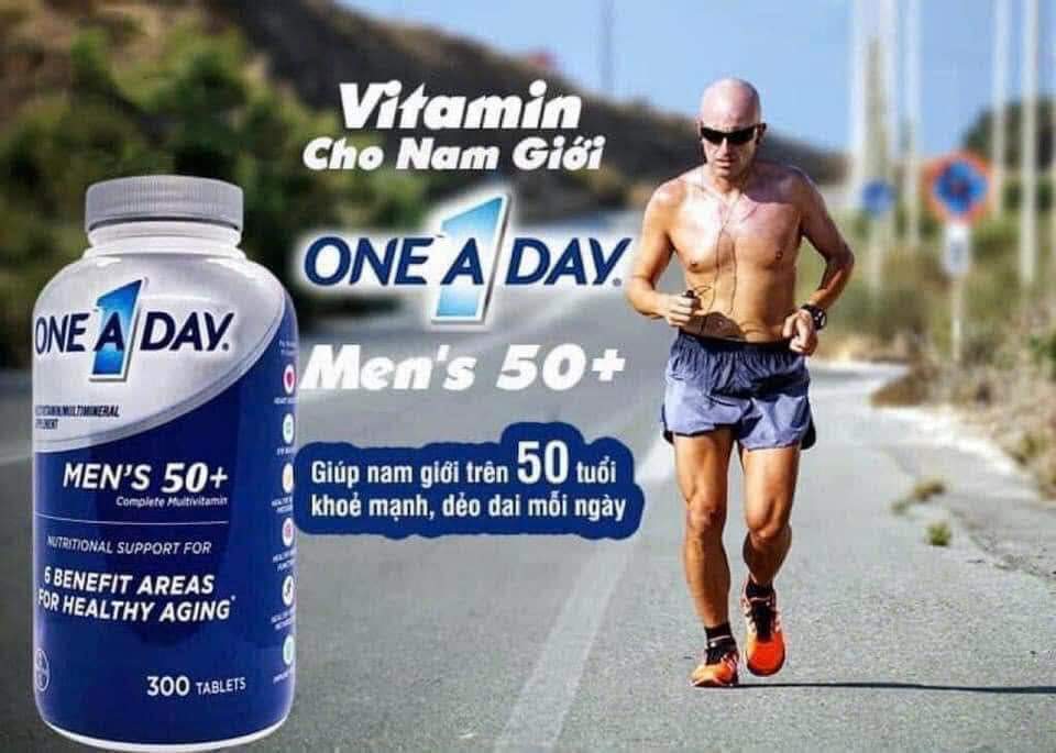 One A Day Man’s Multivitamin 50+ Mẫu mới 300 viên USA