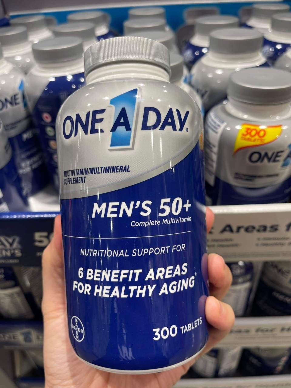 One A Day Man’s Multivitamin 50+ Mẫu mới 300 viên USA