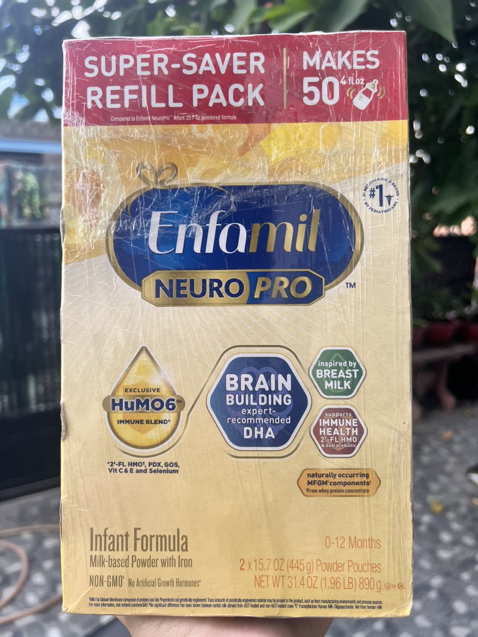 XÁCH TAY MỸ Sữa Enfamil cho bé từ 0 đến 12 tháng Enfamil Neuro Pro Infant Hộp Giấy 890g