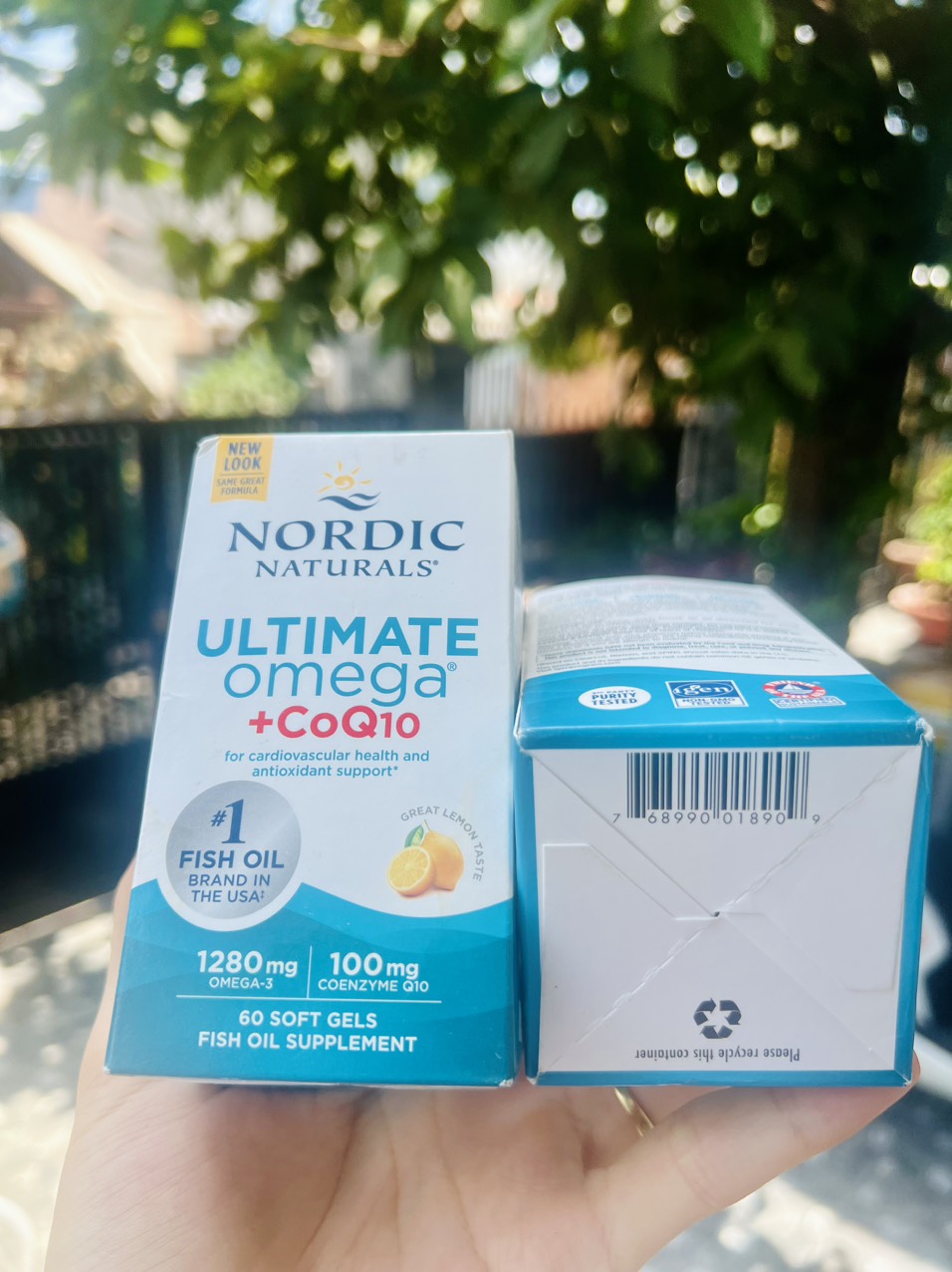 Viên uống dầu cá Omega và CoQ10 Nordic Naturals tăng cường sức khỏe tim mạch.