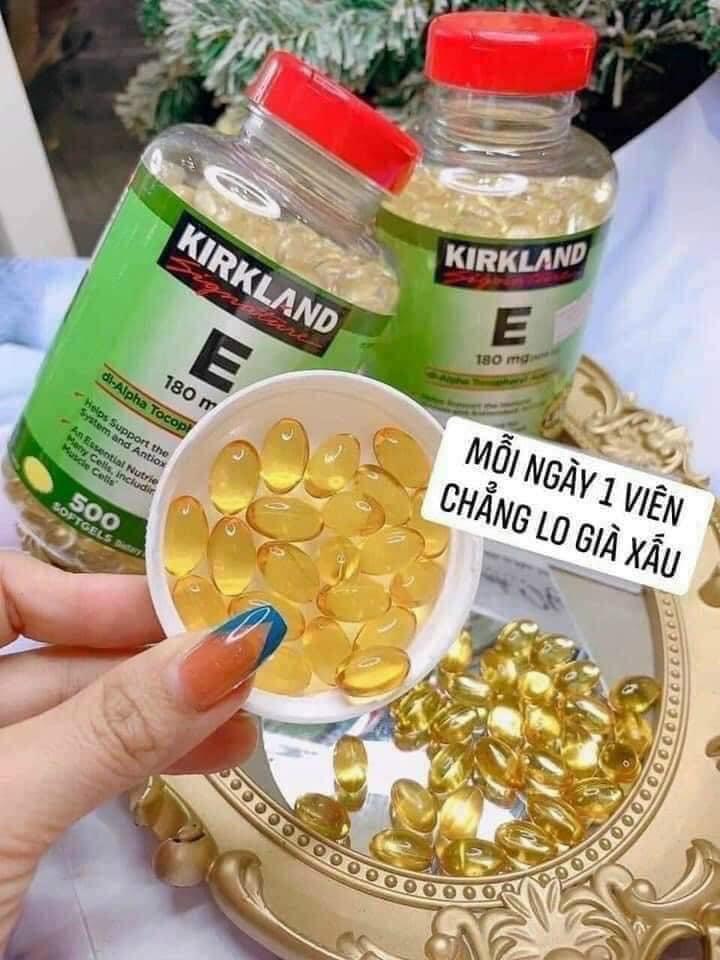 Viên Vitamin E 400 IU 500 Viên Kirkland Của Mỹ