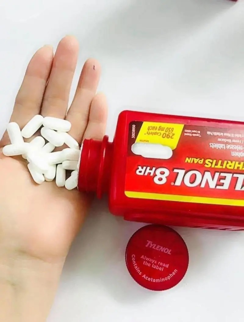 Hộp đựngTylênôl 650mg 290v TYLENÔL của Mỹ Date 2026