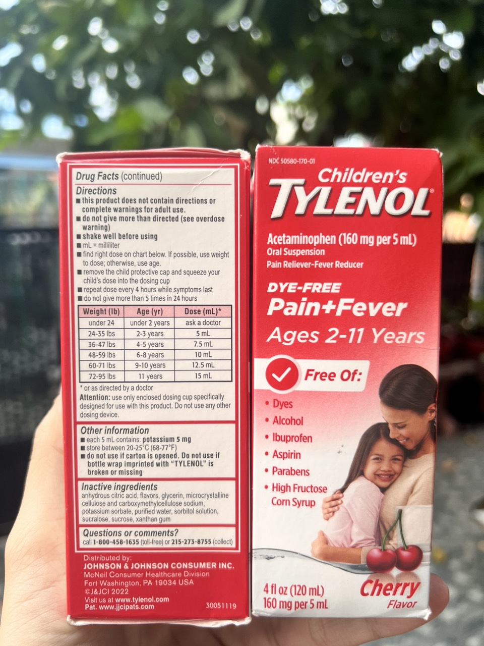 Siro Tylenol cho trẻ 2-11 tuổi Children’s Tylenol Pain Fever 120ml (Vị Cherry)