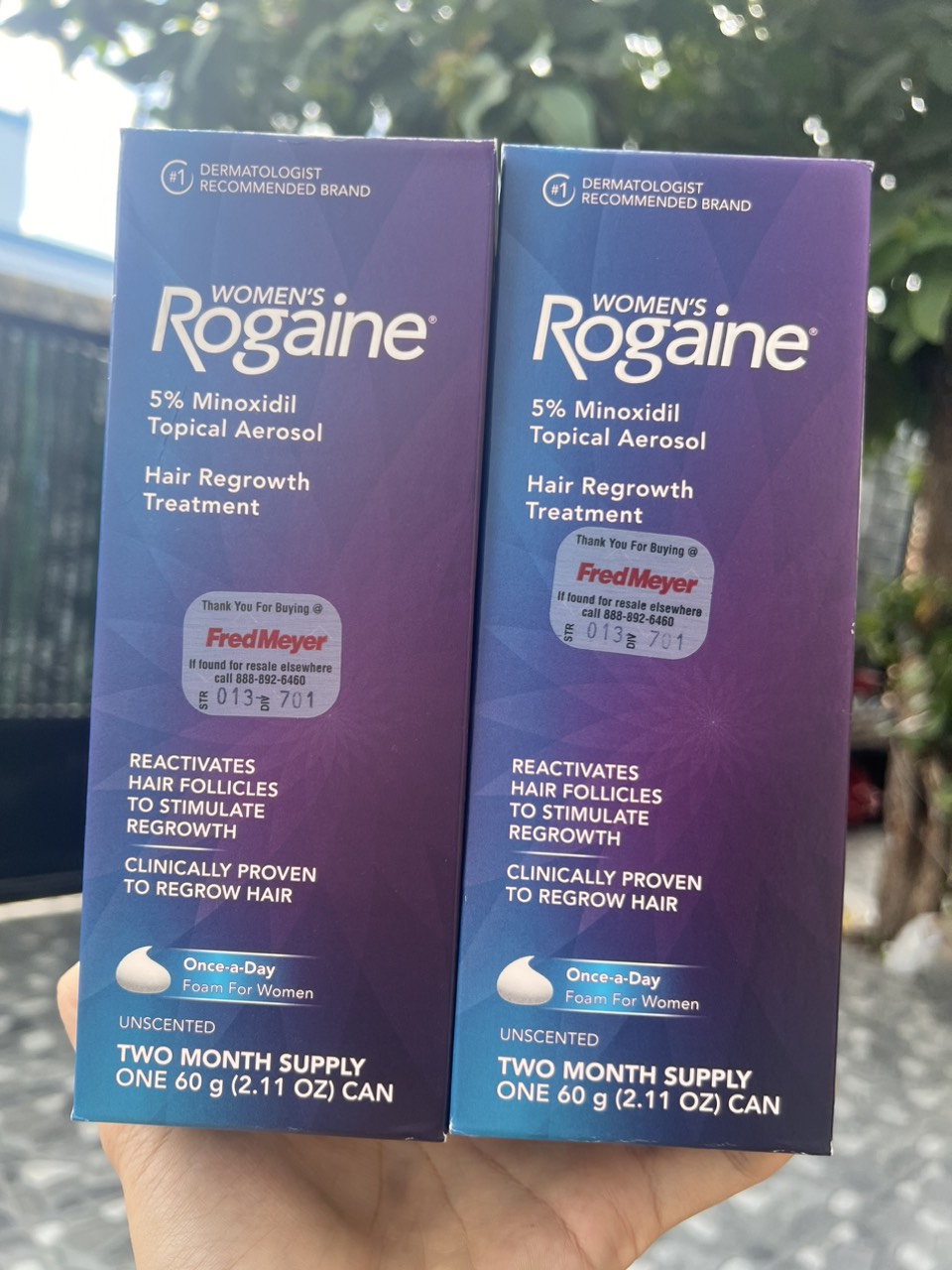 1 chai Bọt mọc tóc dành cho phụ nữ Women’s Rogaine 5% Minoxidil Foam 60g