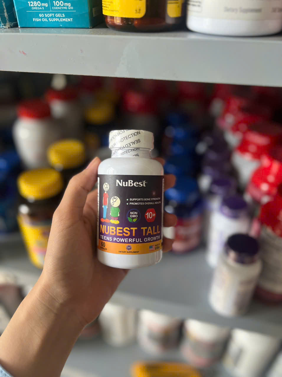 Viên uống hỗ trợ tăng chiều cao cho trẻ 2-9 tuổi Nubest Tall 60 Capsules