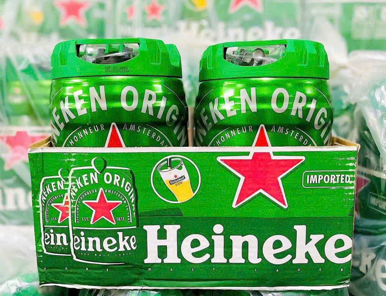 Giao Hỏa Tốc Bia Heineken Hà Lan bom 5 lít - Bia Ken Boom
