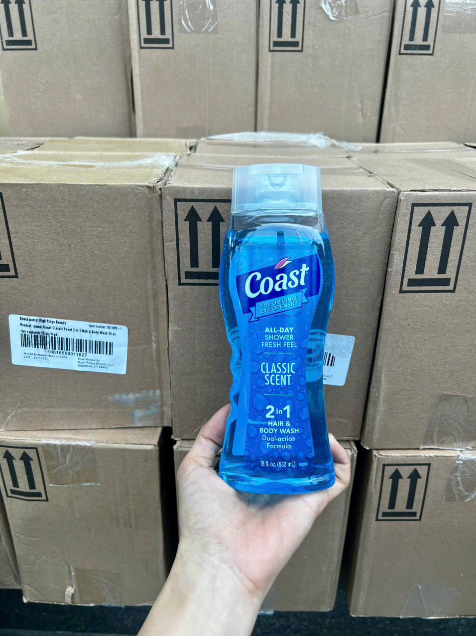 Sữa Tắm Gội COAST 2in1 HAIR & BODY WASH DUAL ACTION FORMULA 532ml