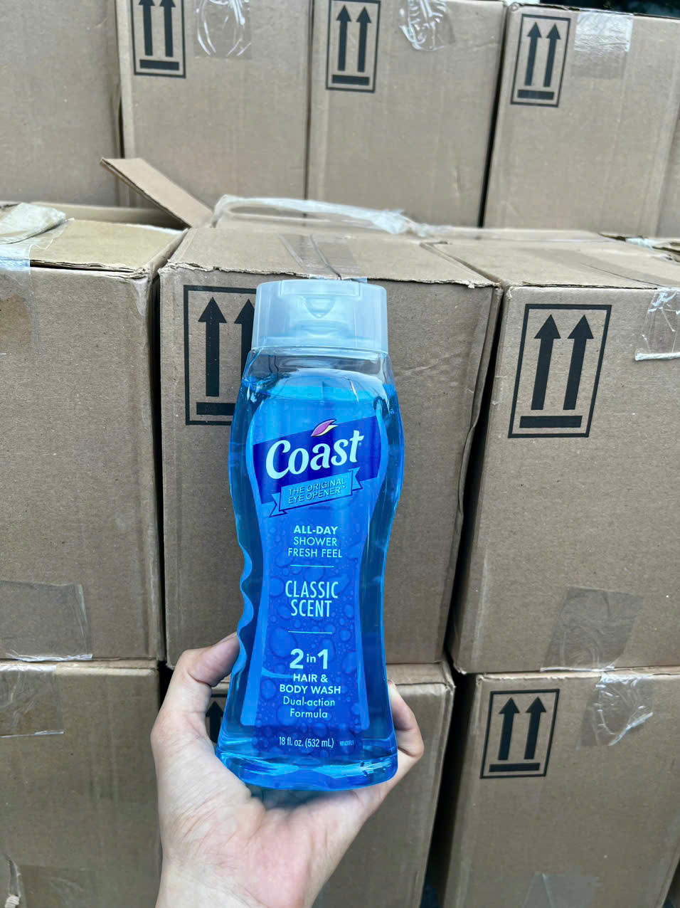 Sữa Tắm Gội COAST 2in1 HAIR & BODY WASH DUAL ACTION FORMULA 532ml
