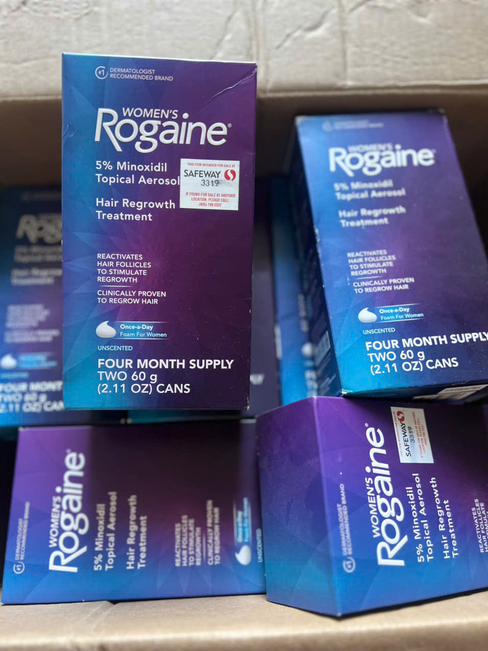 Bọt mọc tóc dành cho phụ nữ Women’s Rogaine 5% Minoxidil Foam 60g