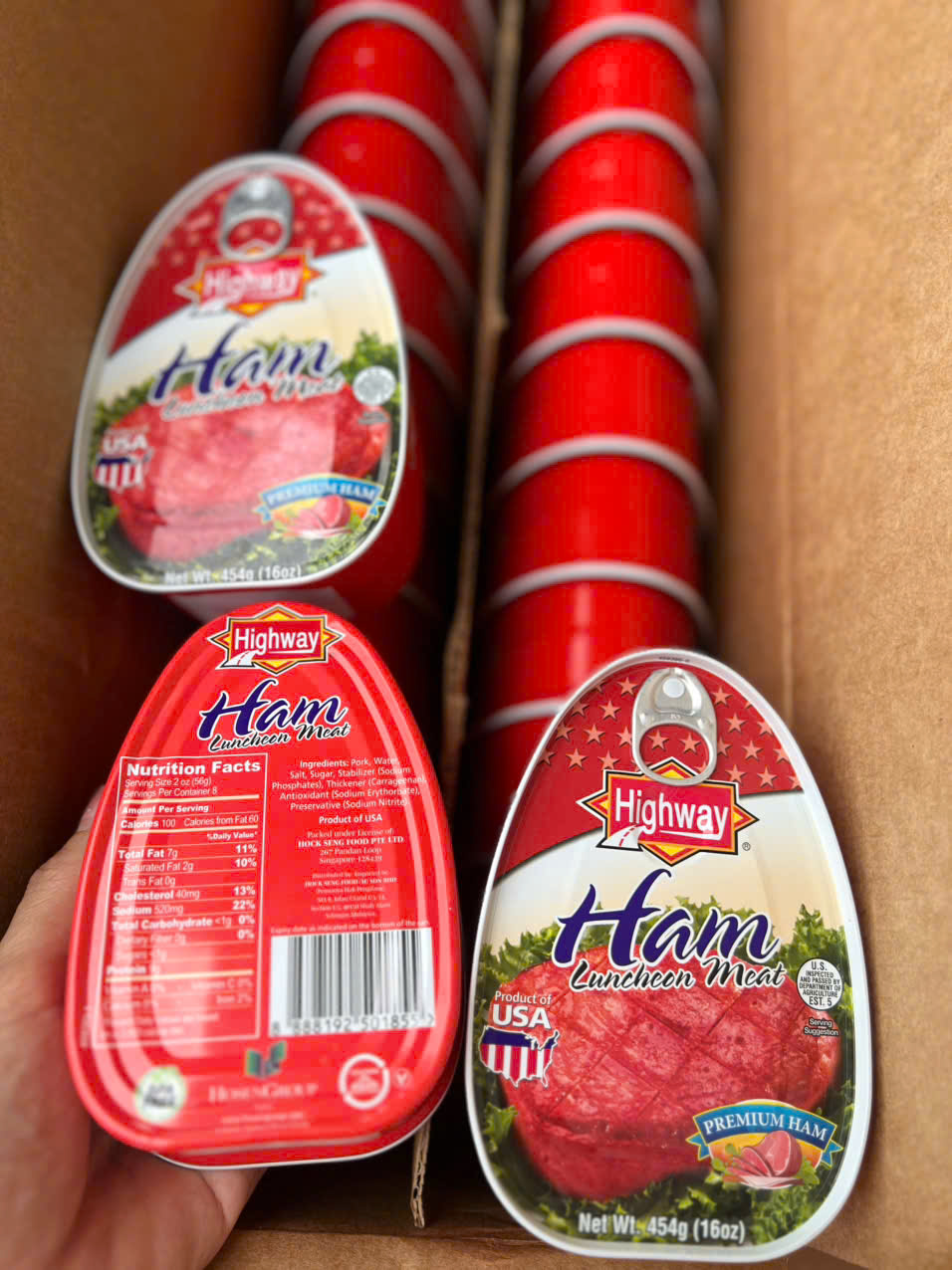 Thịt heo đóng hộp Highway Ham Luncheon meat 454g (Mỹ)