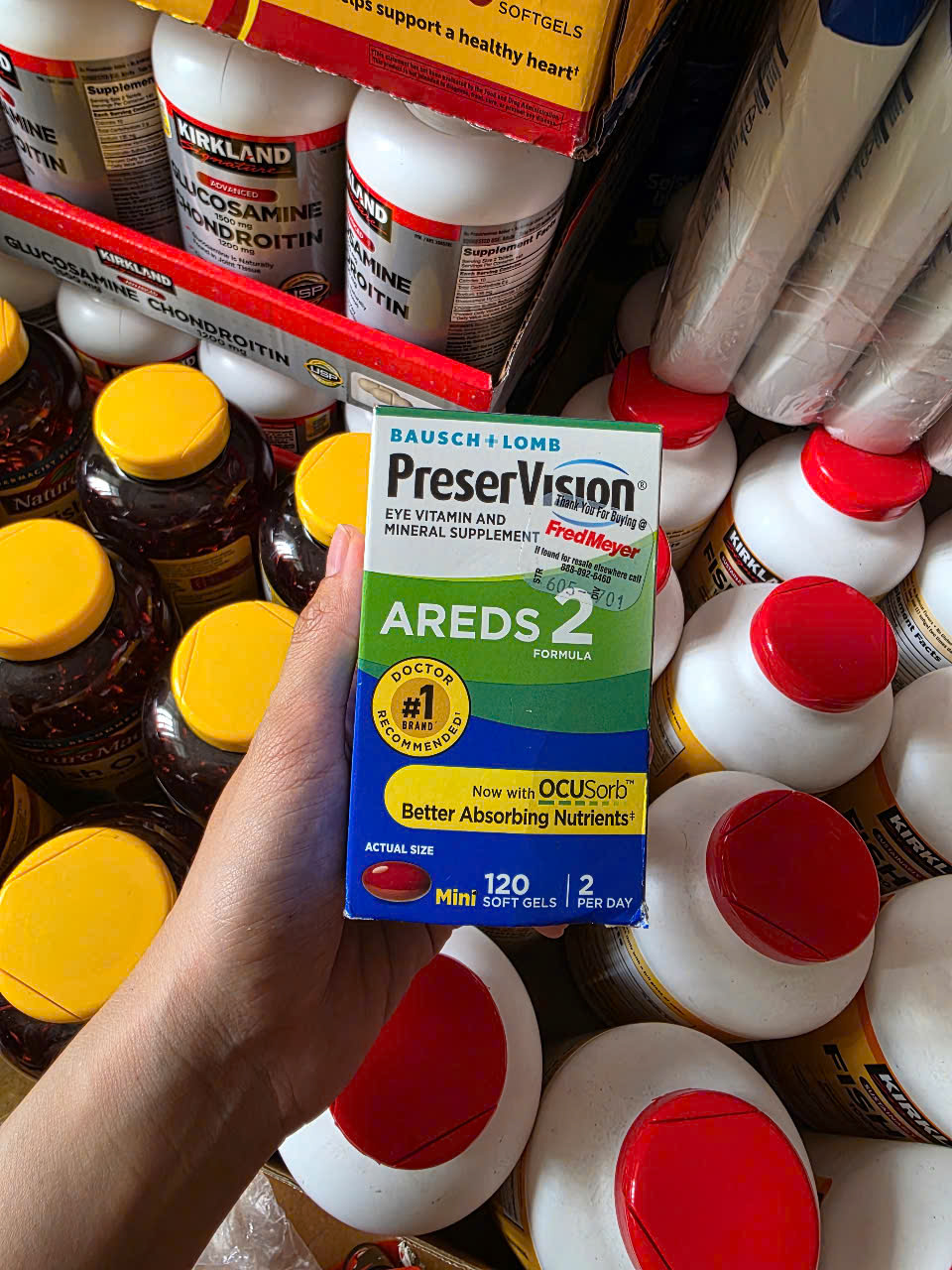 Viên uống bổ mắt PreserVision Areds 2 Formula 120 viên Mỹ
