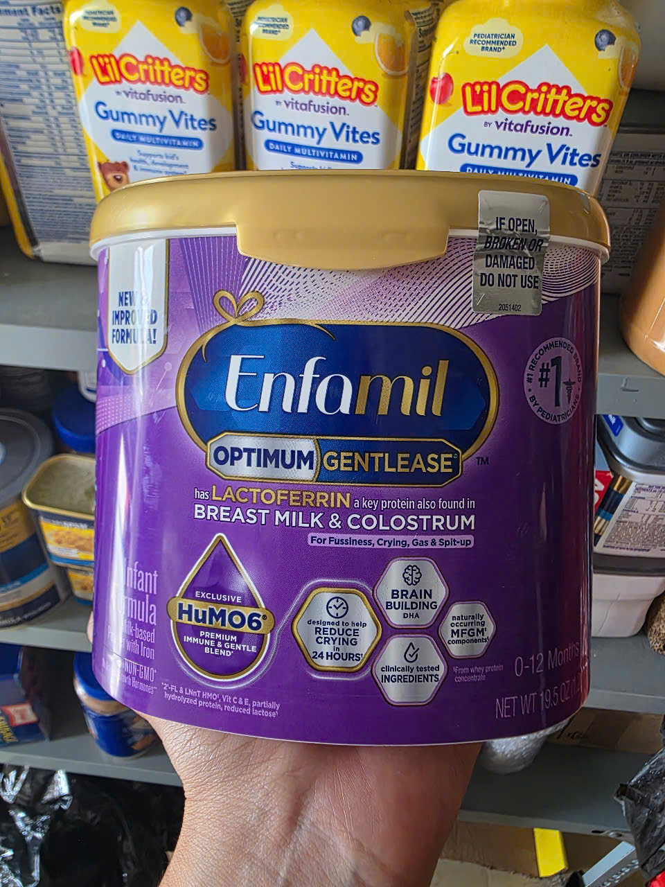 SỮA BỘT ENFAMIL OPTIMUM GENTLEASE INFANT FORMULA 553G (MỸ) – GIẢM NÔN TRỚ, ĐẦY HƠI, QUẤY KHÓC CHO BÉ 0-12 THÁNG