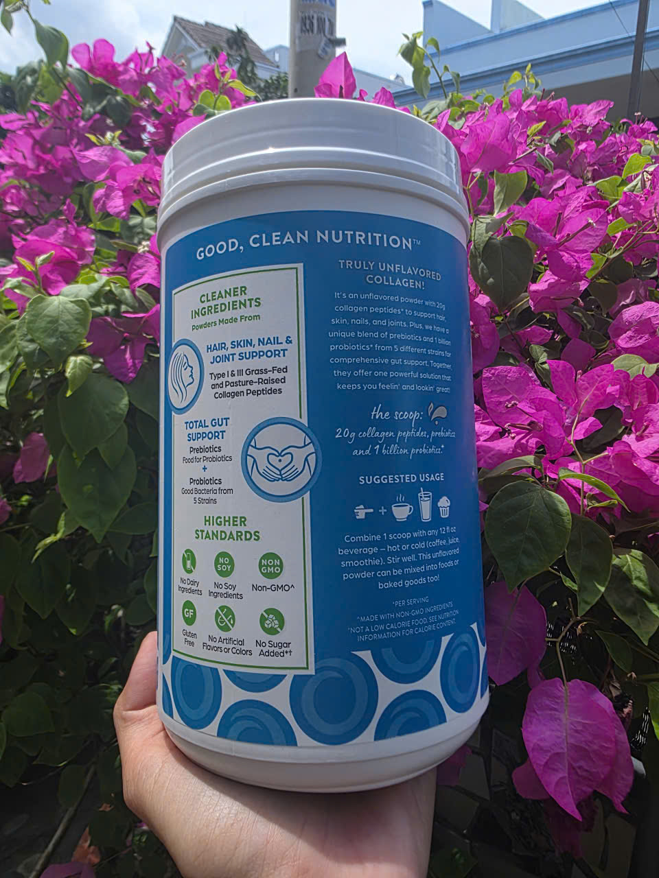 [BILL MỸ] 726g COLLAGEN PEPTIDES +PROBIOTICS