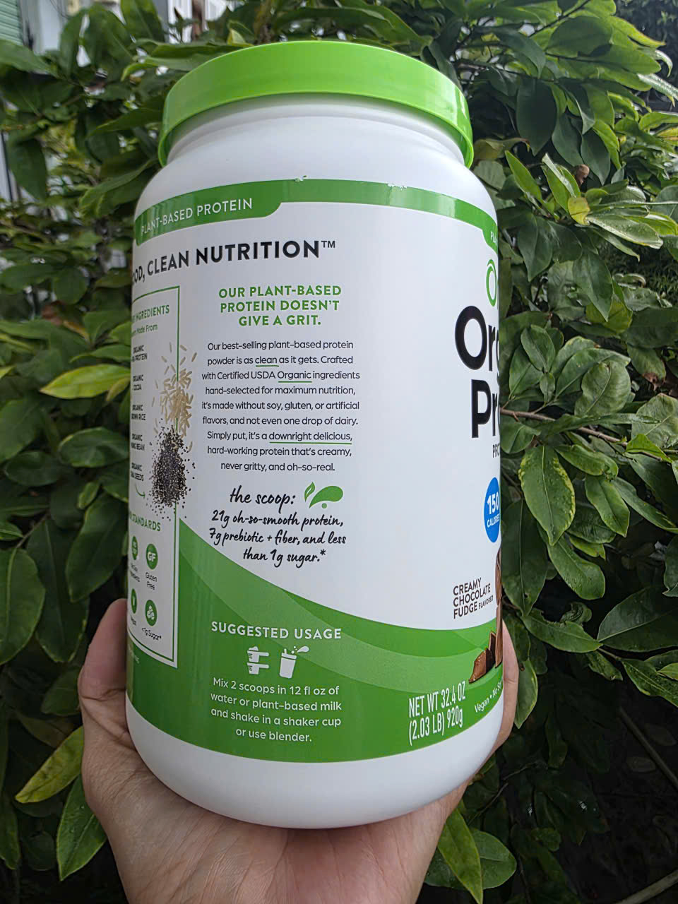 920g Orgain Protein organic - Sữa hữu cơ thực vật SuperFood Protein powder vị Socola