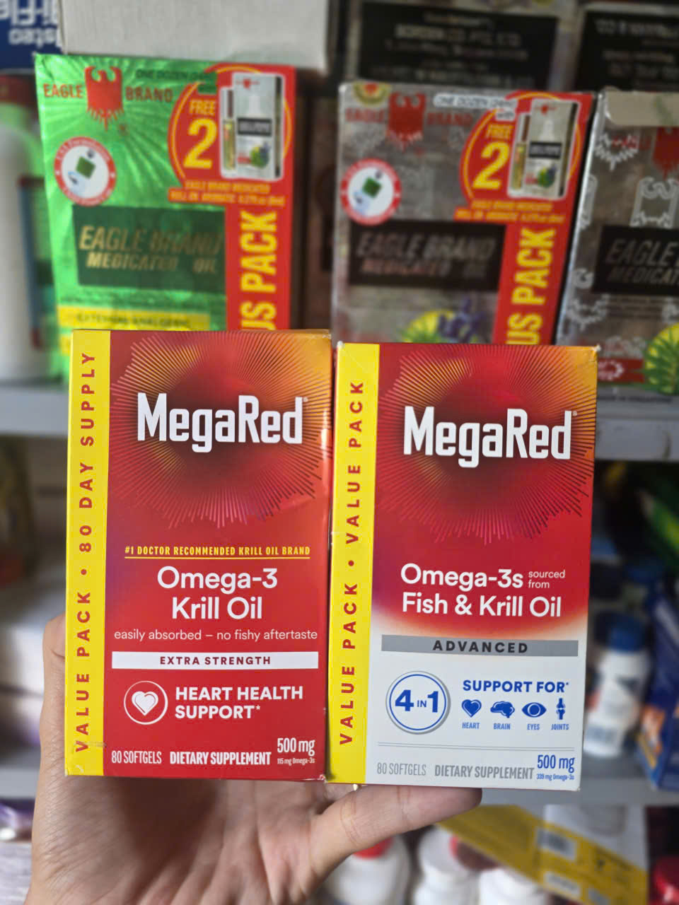 MegaRed Omega-3 Krill Oil 500mg 80 viên HÀNG MỸ CHÍNH HÃNG- CHẤT LƯỢNG- UY TÍN