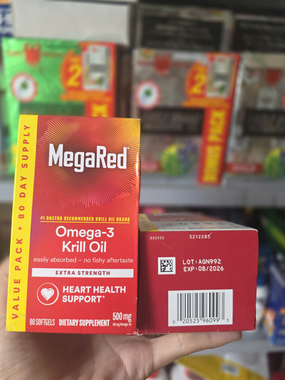 MegaRed Omega-3 Krill Oil 500mg 80 viên HÀNG MỸ CHÍNH HÃNG- CHẤT LƯỢNG- UY TÍN