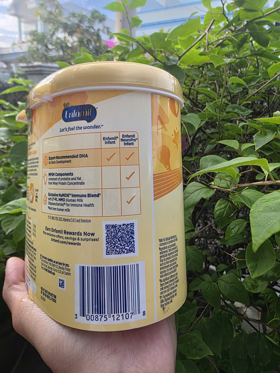 SỮA ENFAMIL NEUROPRO INFANT FORMULA MỸ 587GR HỘP NHỰA CHO BÉ 0-12 THÁNG HÀNG XÁCH TAY MỸ