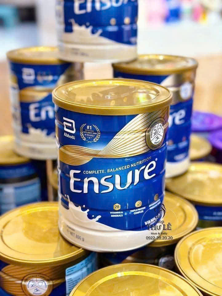 Sữa Ensure Úc loại 850g. Sữa Bột Ensure Complete, Balanced Nutrition Hương Vanilla – Lon 850g